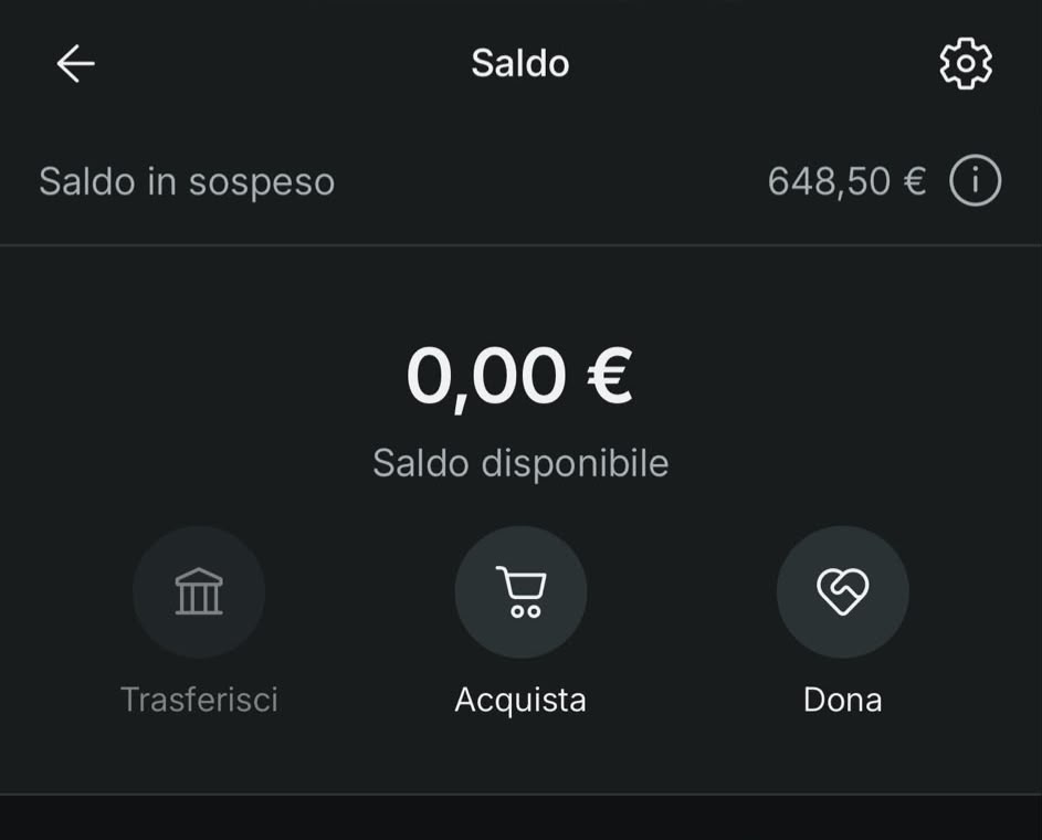 Saldo guadagni di un membro della community Resell Pro 3